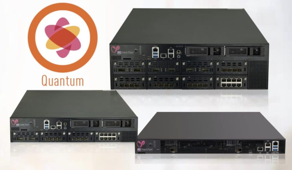 Image of three different sizes of Check Point Quantum gateways.