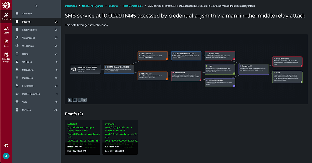 Horizon3.ai operations interface